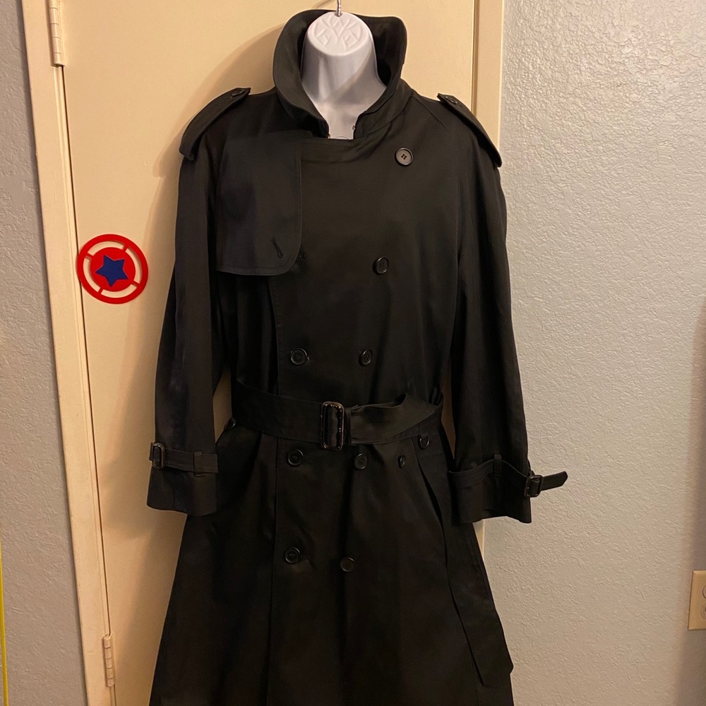 Black trench coat